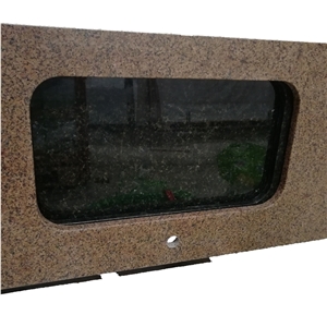 Indian Tropic Brown Kitchen Countertops Customized