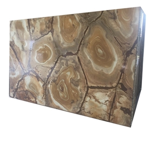 Large Brazil Solid Quartzite Slab with Golden