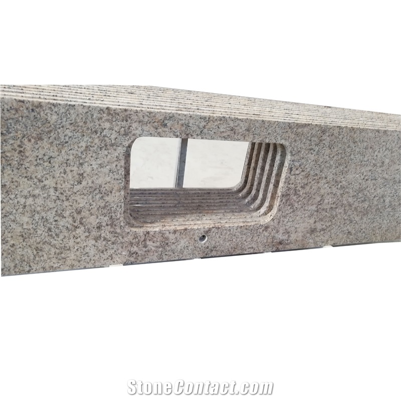 Plantain Yellow Granite Countertop for Bathroom