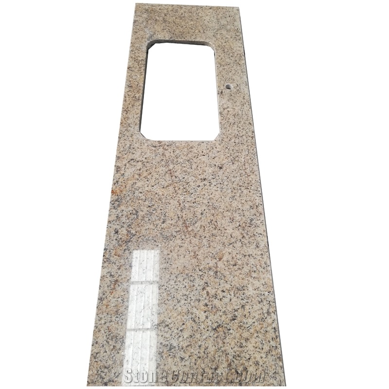 Plantain Yellow Granite Countertop for Bathroom