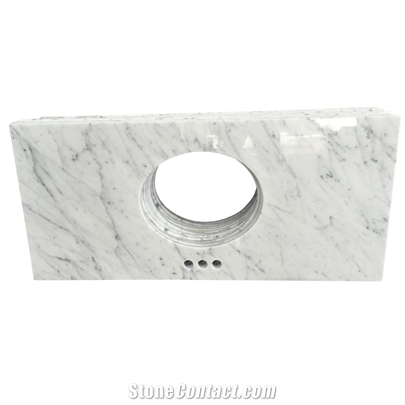 Wholesale Marble Carrara White Vanity Counter Tops