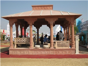 Agra White Sandstone Gazebo