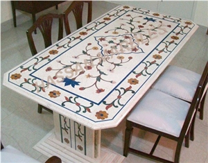 Inlaid Marble Stone Interior Furniture