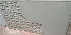 Mint White Sandstone Cnc Wall Panels