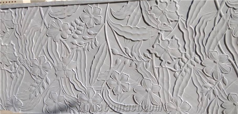 Mint White Sandstone Cnc Wall Panels