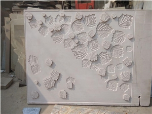 Mint White Sandstone Cnc Wall Panels