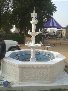 Moon White Marble Fountain