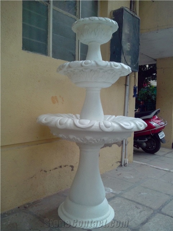Moon White Marble Fountain