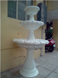 Moon White Marble Fountain