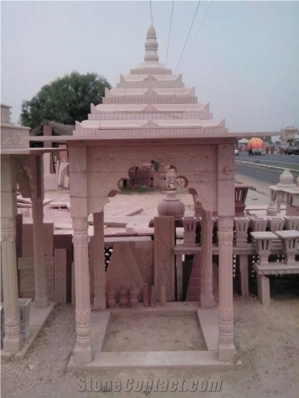 Multi Red Sandstone Gazebo