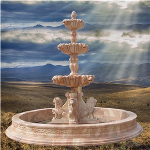 Opal White Marble Fountain