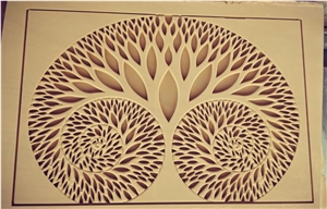 Teak Wood Sandstone Cnc Carved Wall Panels