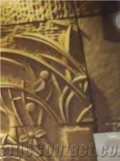 Teak Wood Sandstone Cnc Carved Wall Panels