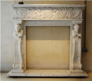 White Marble Fireplace White Marble Fireplace