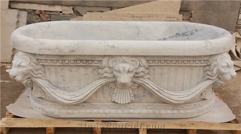 Natural Marble Stone Customized Bathtub