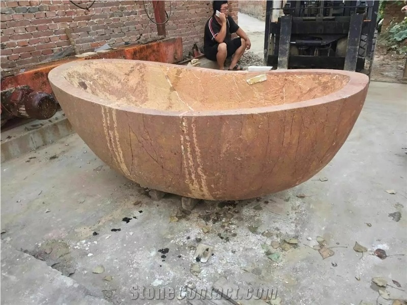 Natural Marble Stone Customized Bathtub