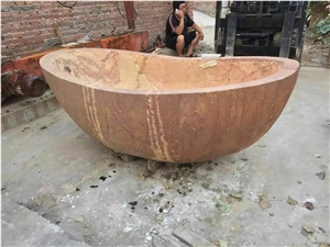 Natural Marble Stone Customized Bathtub
