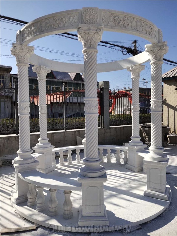 Outdoor Garden Pavilion Marble Gazebo
