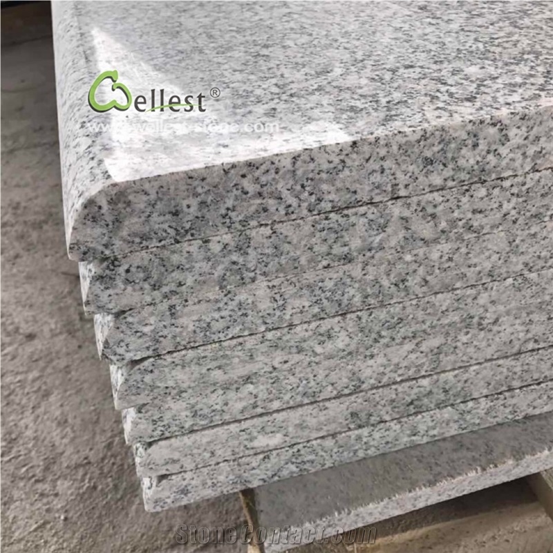 Cheap Grey Granite Bullnose Stairs Treads Risers