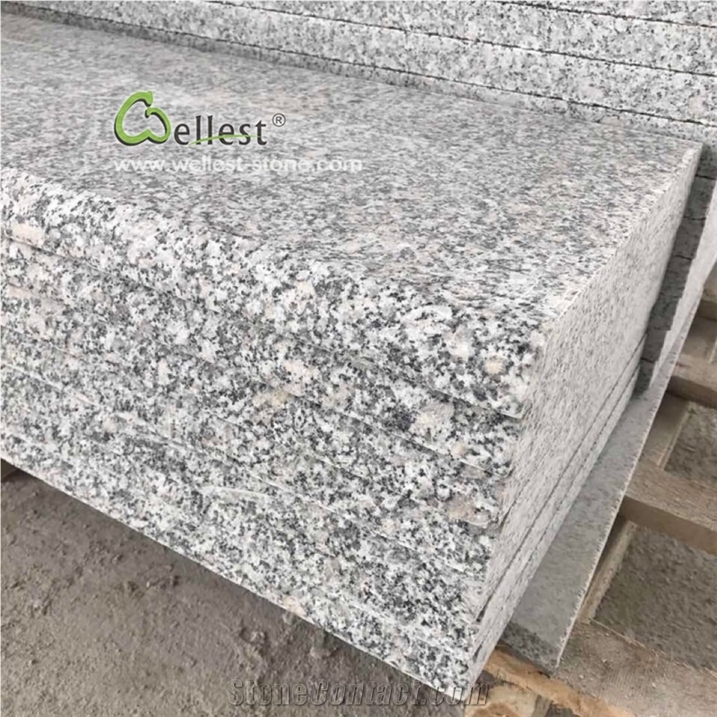 Cheap Grey Granite Bullnose Stairs Treads Risers