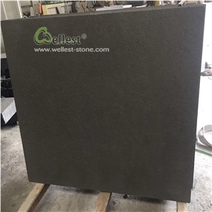 Flamed and Brusehd Large Black Granite Slabs