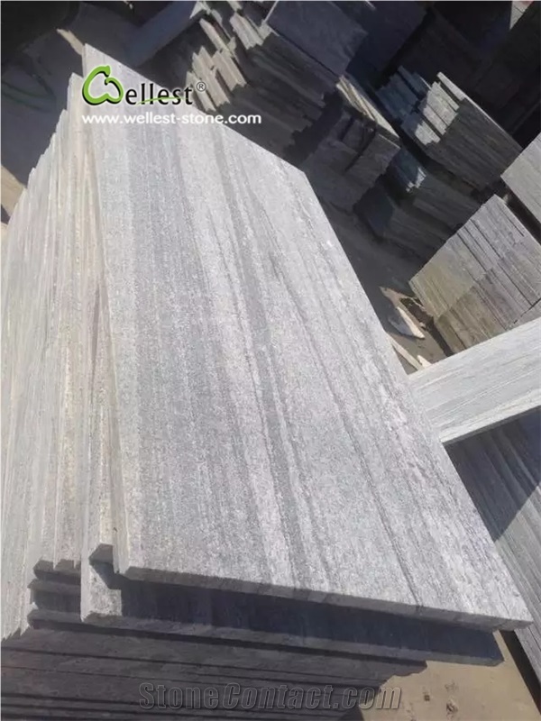 G302 Nero Grey Santiago Granite Paving Slabs