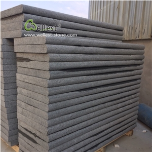 New G684 Black Granite Bullnose Stair Step