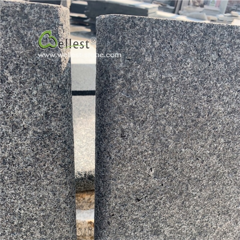 New G684 Black Granite Bullnose Stair Step