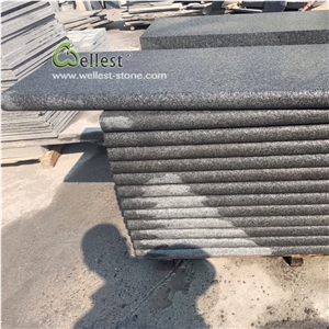 New G684 Black Granite Bullnose Stair Step