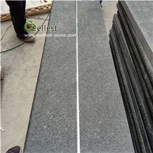 New G684 Black Granite Bullnose Stair Step