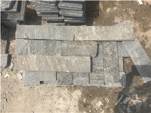 Blue Quartzite Stacked Loose Stone Wall Cladding