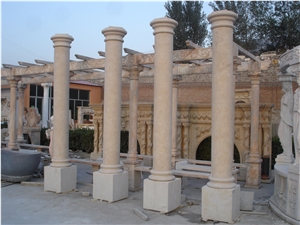 Outdoor Marble Fluted Columns Outdoor Marble Fluted Columns