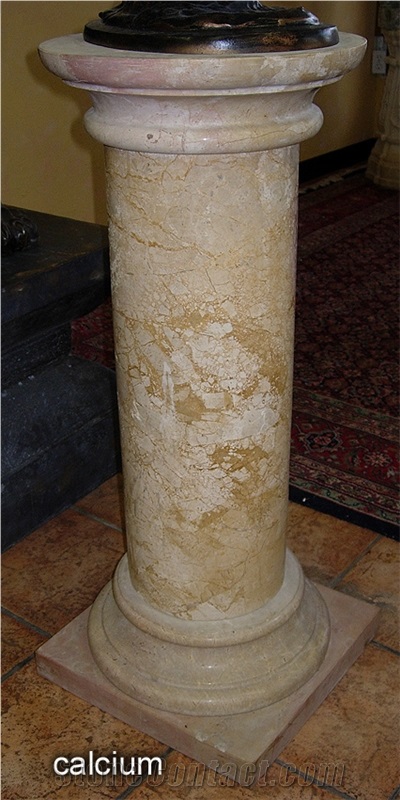 Roman Marble Cast Columns Hollow Pillars Capitals