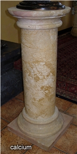 Roman Marble Cast Columns Hollow Pillars Capitals