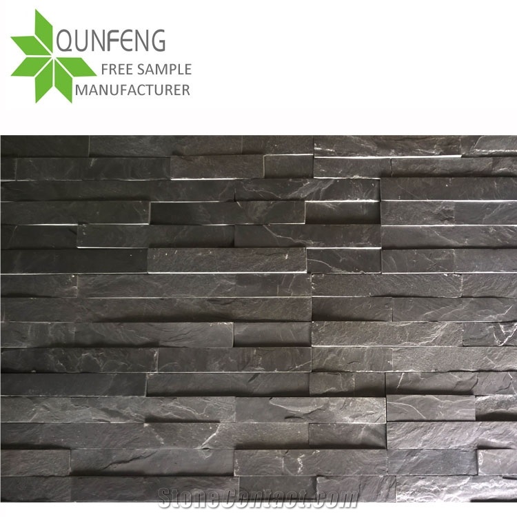 China Black Split Slate Split Face Culture Stone