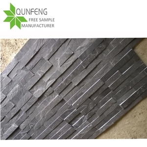 China Slate Veneer Black Split Face Culture Stone