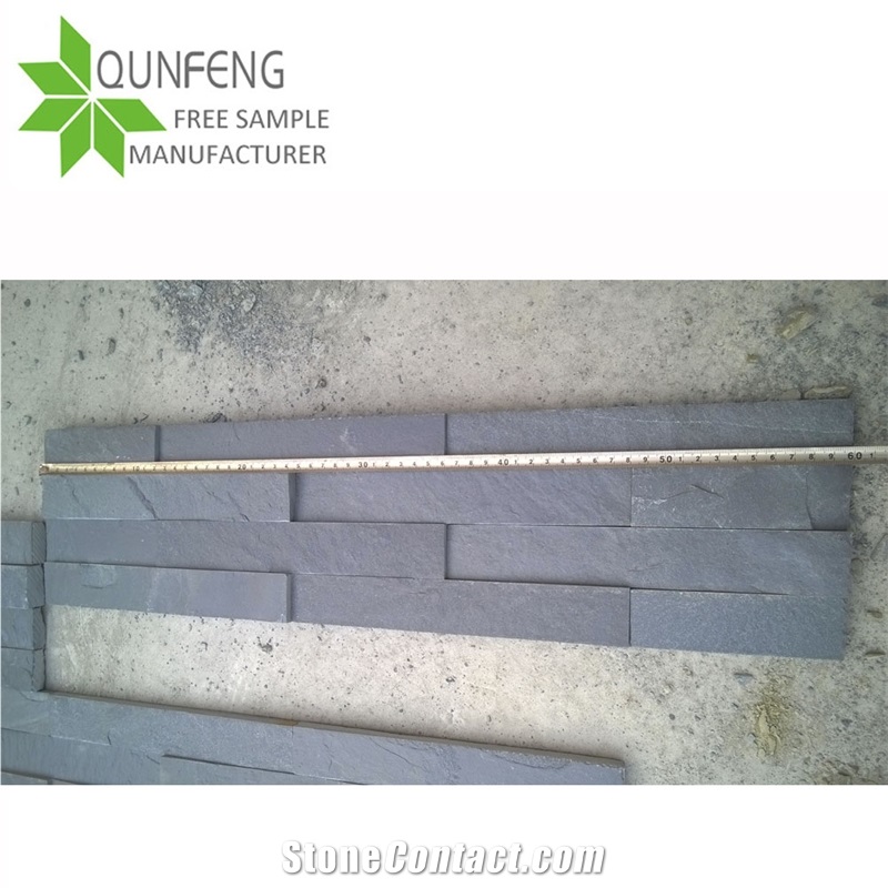 China Slate Veneer Black Split Face Culture Stone