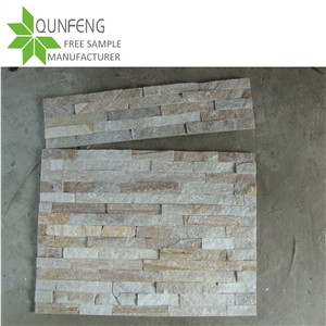 Quartzite Wall Cladding Ledger Panel Stacked Stone