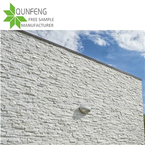 White Stone Cladding Panel Quartzite Wall Tiles