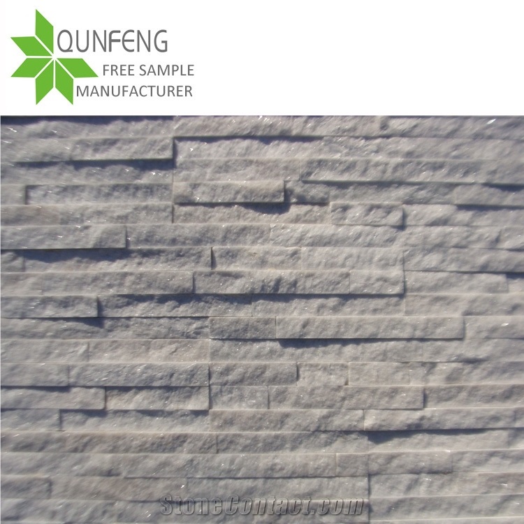 White Stone Cladding Panel Quartzite Wall Tiles