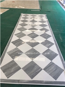 Modern Waterjet Marble Floor Design Pattern Tiles