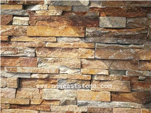Mountain Rustic Ledgestone Fireplace Veneer Panel