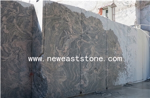New Juparana Red Multicolor Red Granite Blocks