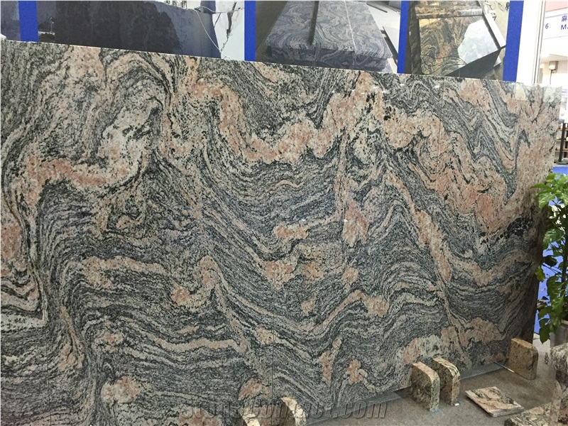 New Juparana Red Multicolor Red Granite Blocks