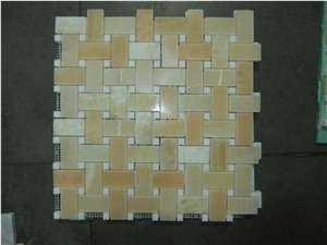 Turkey Honey Onyx Basketweave Mosaic,Tile