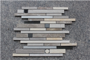 Viet Nam Wooden Light Brick Marble Mosaic,Tiles