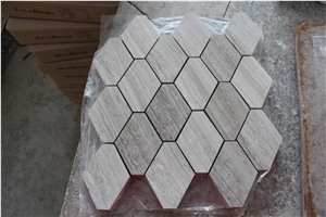 Viet Nam Wooden Vein Marble Mosaic,Tiles