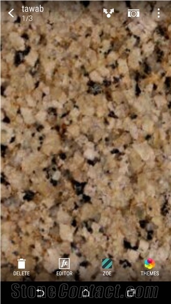 Rose Gold Granite Block, India Gold Granite