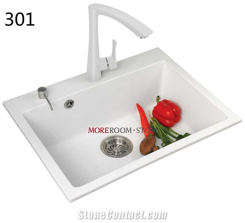 Foshan Factory Price Quartz Stone Kitchen Sinks