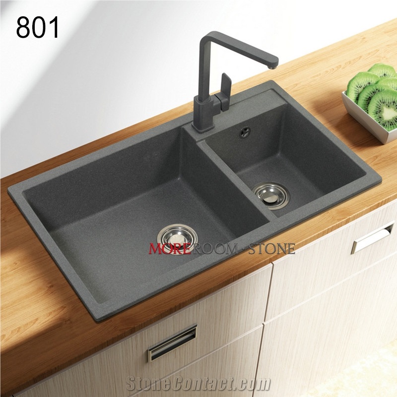 Foshan Factory Price Quartz Stone Kitchen Sinks